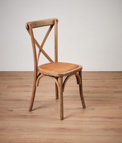 Rustic oak crossback chair - Jollies commercial furniture
