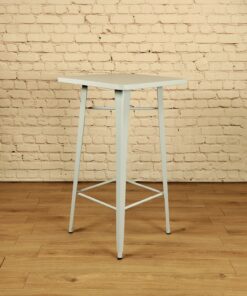Light blue tolix bar table - Jollies commercial furniture