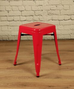 Red tolix stool - Jollies furniture