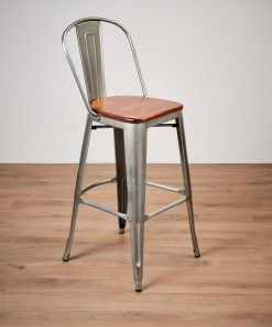 Galvanised tolix bar stool - Jollies commercial furniture