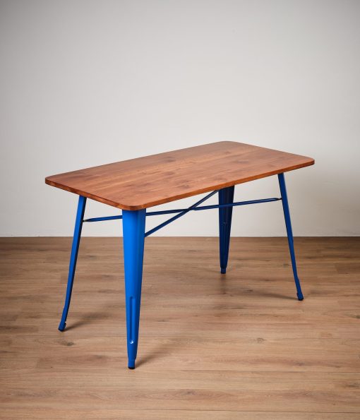 Royal blue tolix style table - Jollies commercial furniture