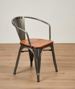 Gunmetal tolix chair - Jollies commercial furniture