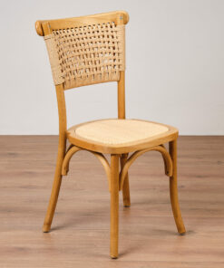 Natural elm rattan back chair - Jollies commercial furniture